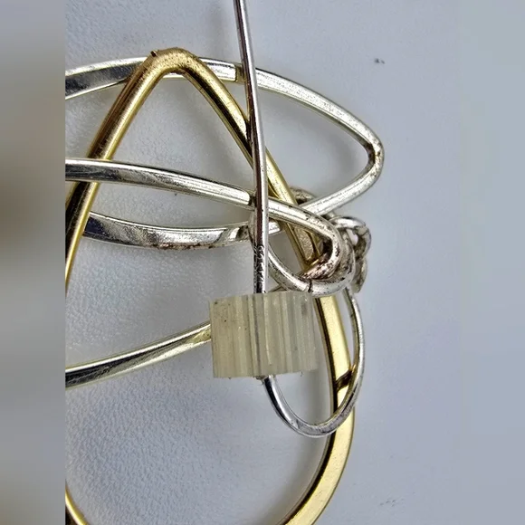 Sterling Silver Layered Dangle Earrings - Picture 7 of 7